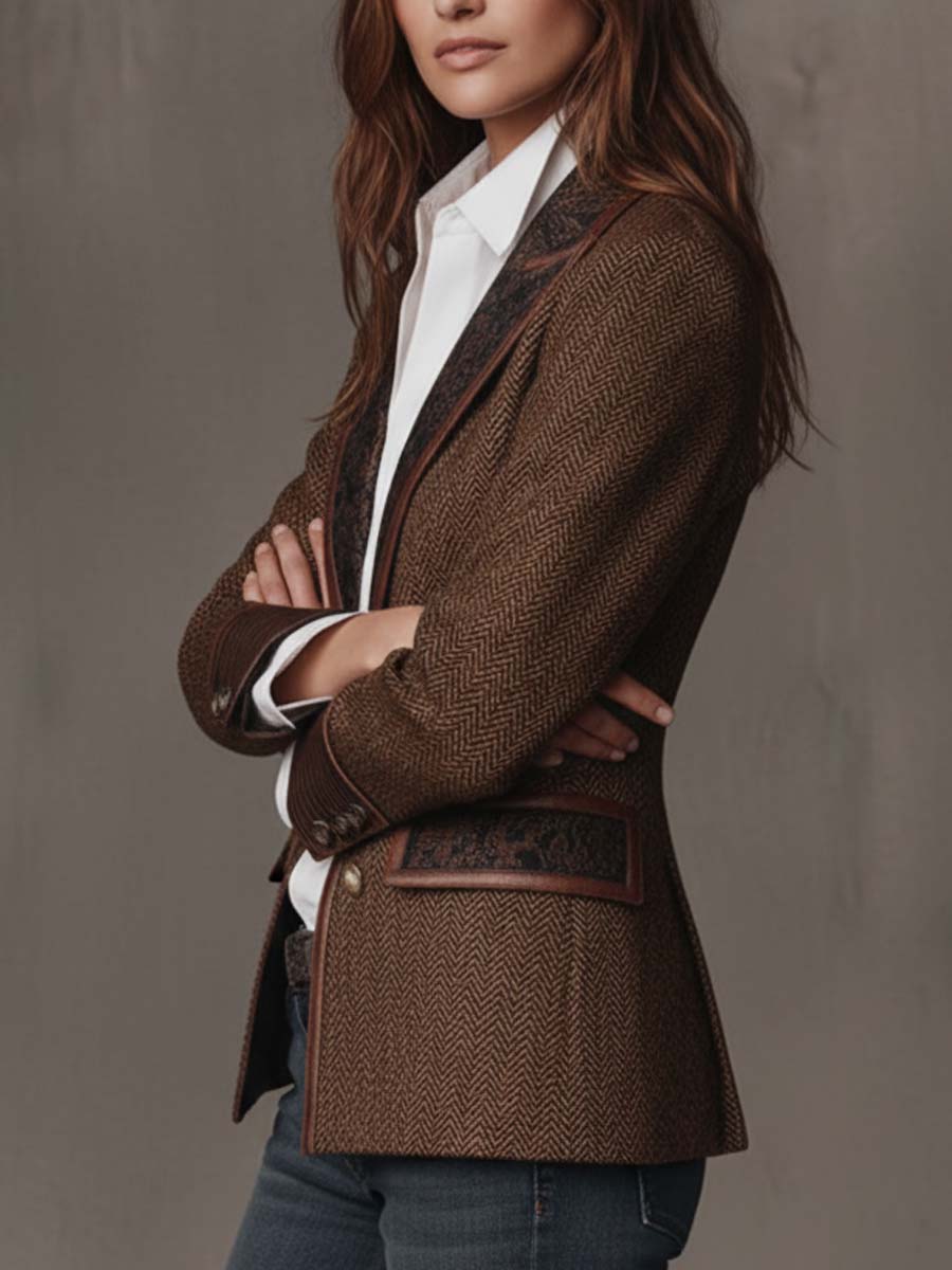 Consuelo | Blazer a Pannelli Spigati
