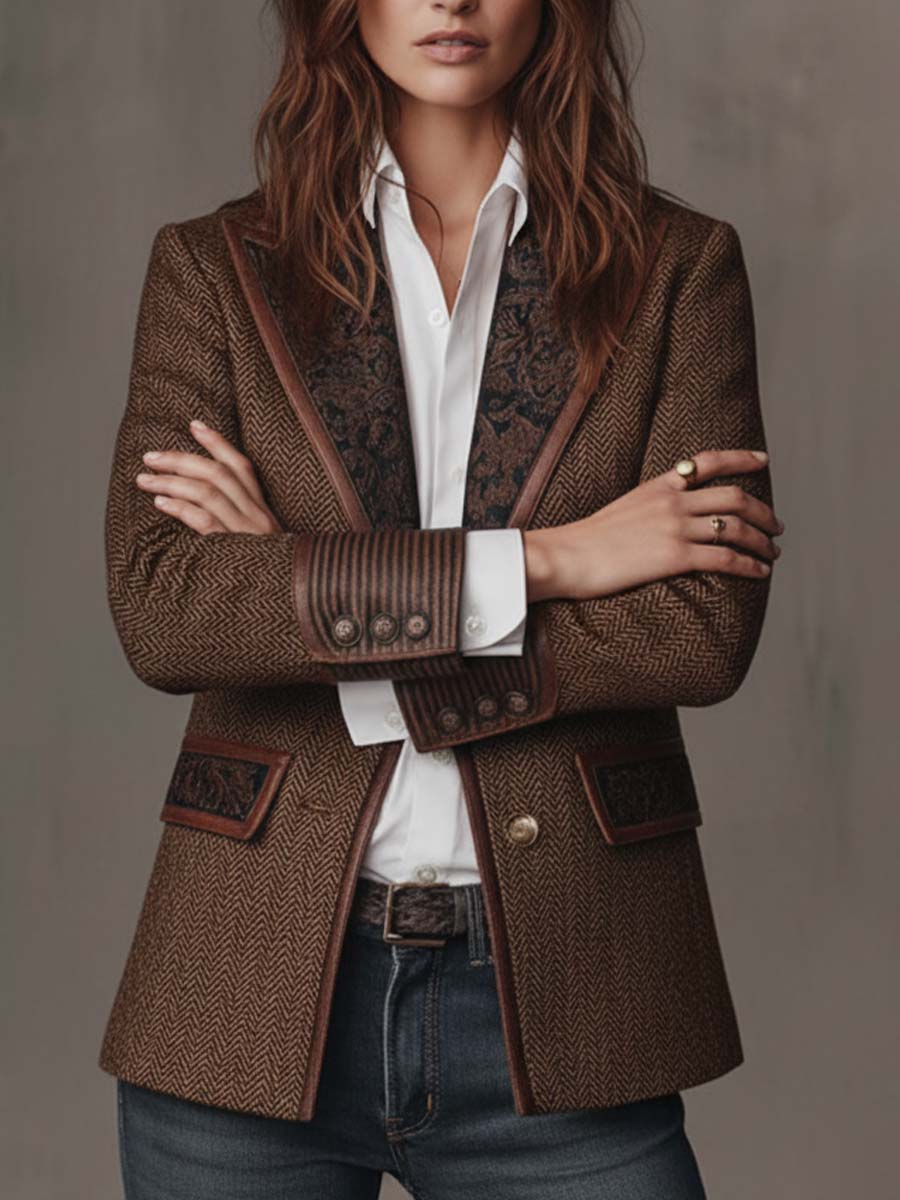 Consuelo | Blazer a Pannelli Spigati