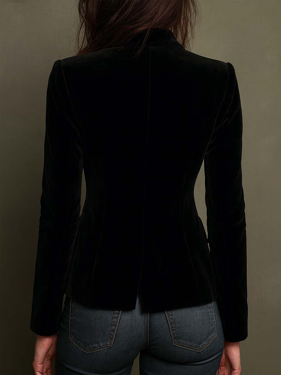 Maria | Blazer Ricamato con Stampa Floreale Multicolore