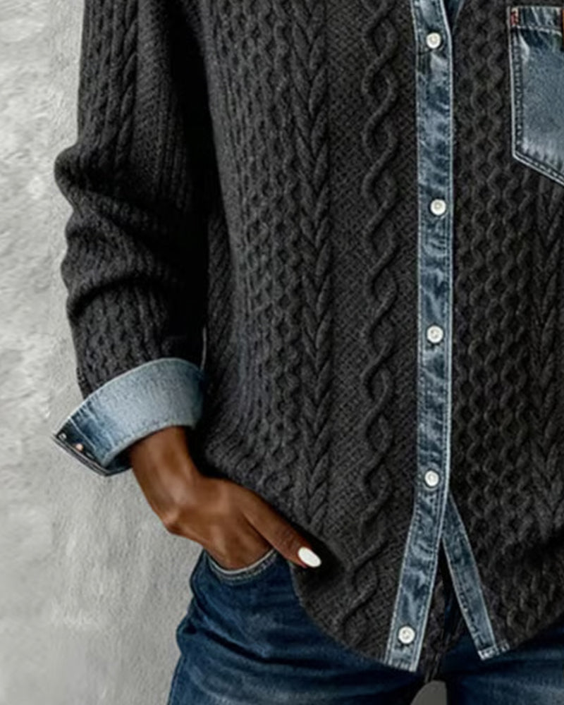 Claire | Camicia in Maglia a Trecce