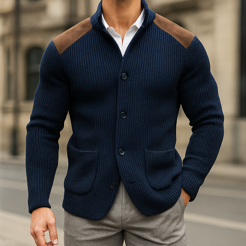 Leonardo | Blazer en maille, coupe ajustée et douce