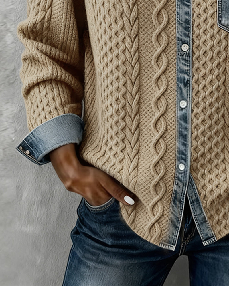 Claire | Camicia in Maglia a Trecce