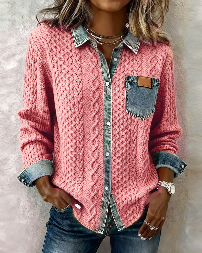 Claire | Camicia in Maglia a Trecce