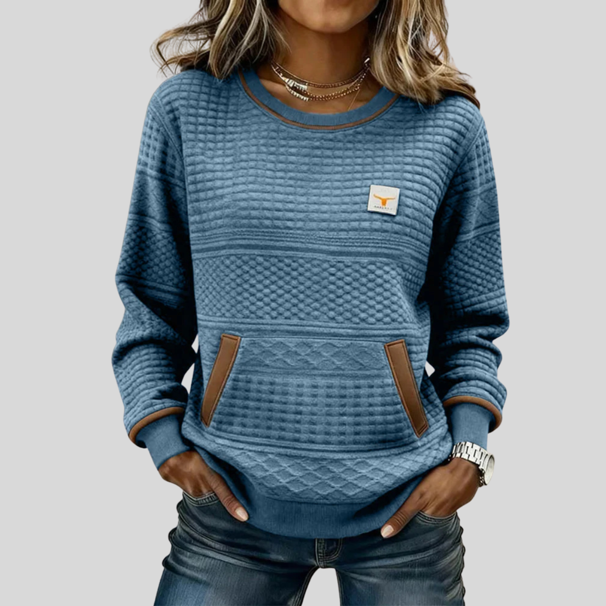 Chloé | Felpa Trapuntata Girocollo