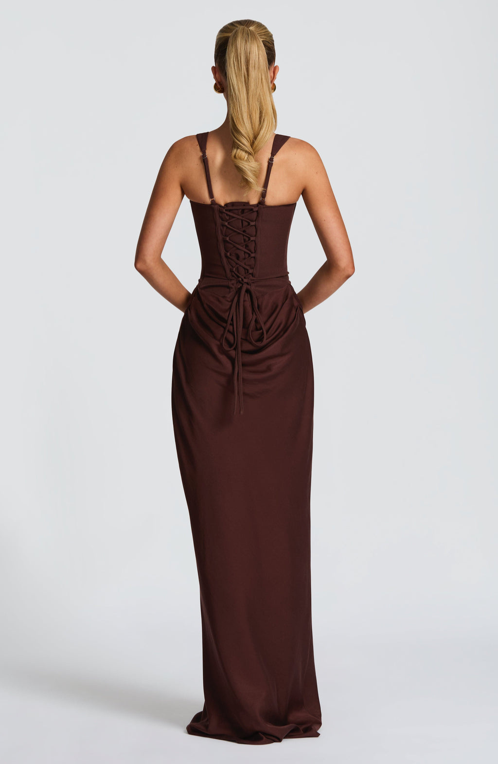 Valentina | Abito Maxi Scolpito a Clessidra