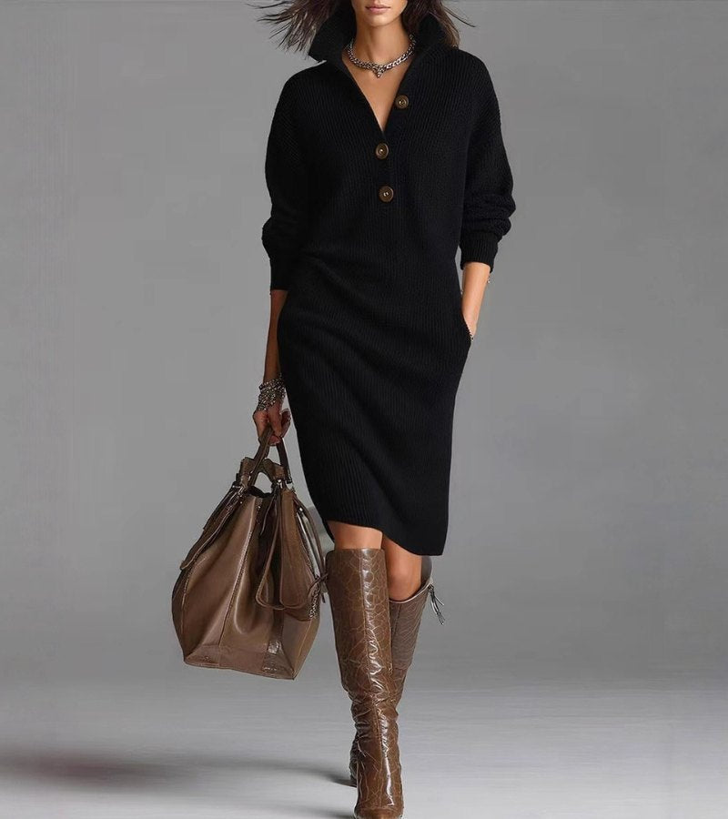 Damaris | Abito in Maglia Caldo, Elegante e Comodo