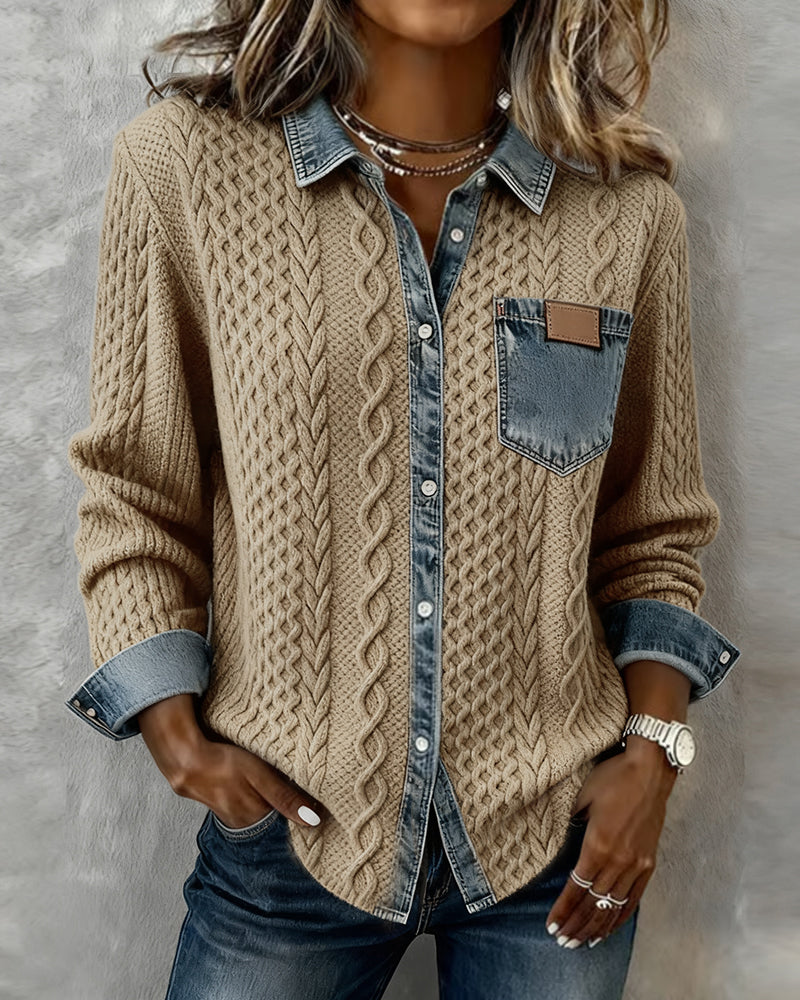 Claire | Camicia in Maglia a Trecce