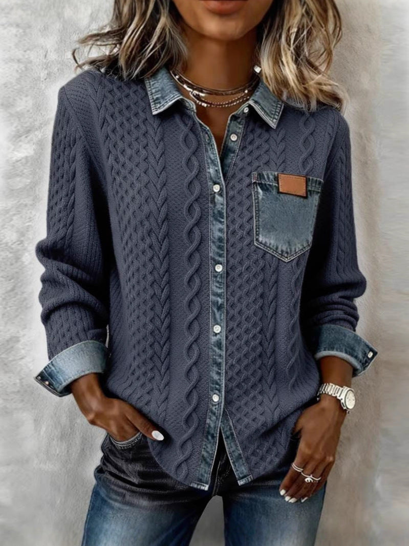 Claire | Camicia in Maglia a Trecce