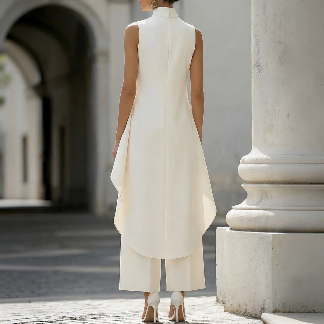 Valentina | Tuta intera elegante con cuciture e collo alto