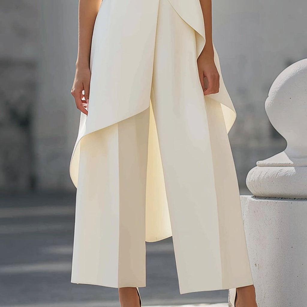 Valentina | Tuta intera elegante con cuciture e collo alto