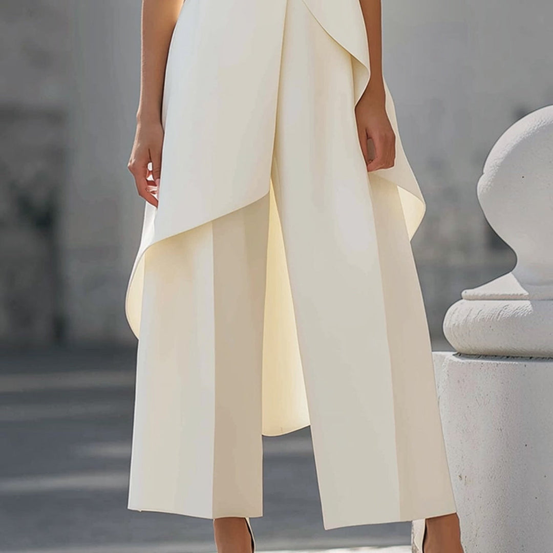 Valentina | Tuta intera elegante con cuciture e collo alto