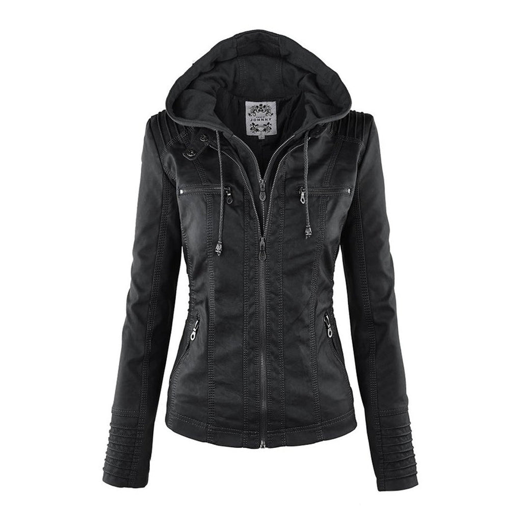 Callista | Giacca Biker con Cappuccio