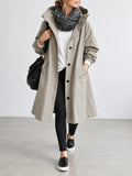 Maisie | Cappotto Oversize con Cappuccio e Bottoni