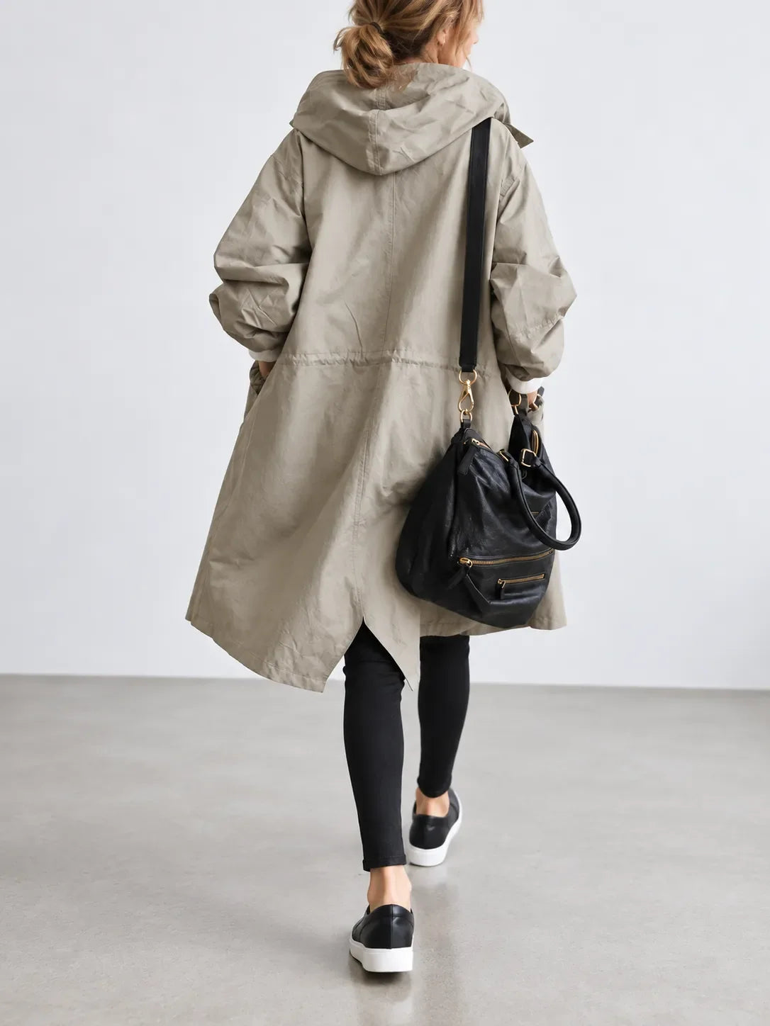 Maisie | Cappotto Oversize con Cappuccio e Bottoni