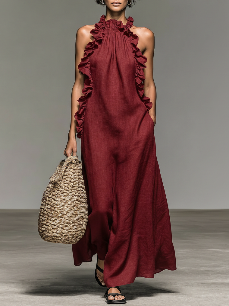 Gladys | Abito Maxi con Tasche