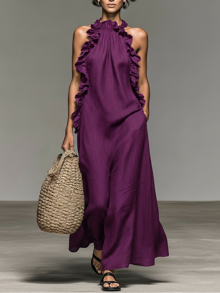 Gladys | Abito Maxi con Tasche