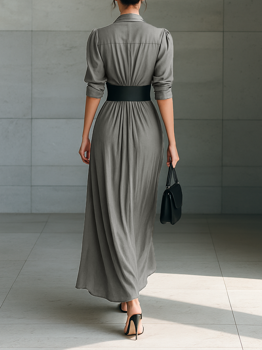 Zahara | Long Pleated Dress