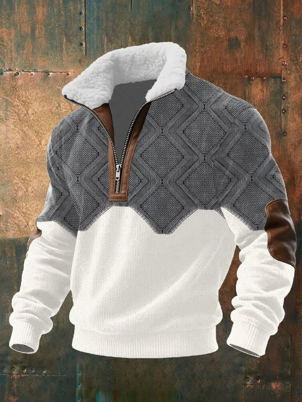Marco | Maglione Uomo in Pile con Zip e Collo Alto – Canada