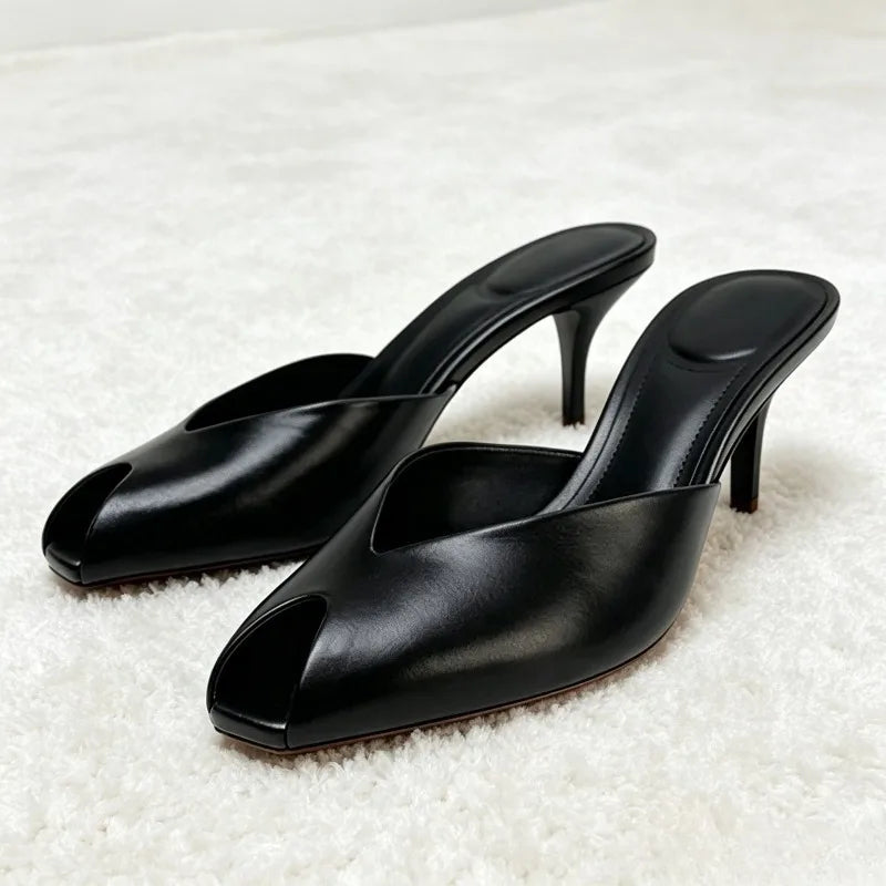 Isabella | Mules Dorate Eleganti con Tacco