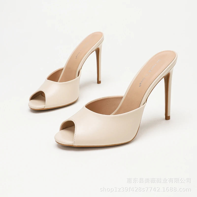 Elena | Mules Nere Eleganti in Vernice