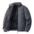 Chaqueta de lana para exteriores para hombre, forro Polar grueso con aislamiento añadido, abrigo informal cálido para nueva temporada, otoño e invierno