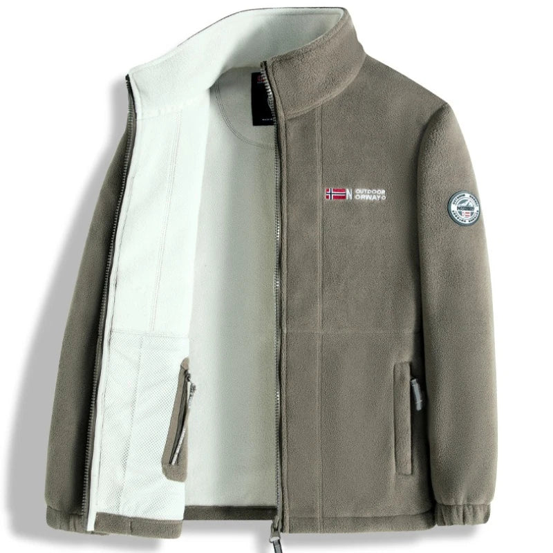 Noruega al aire libre chaqueta Polar de lana hombres espesar polar térmico abrigo deportivo táctico Militar Softshell senderismo chaquetas militares al aire libre