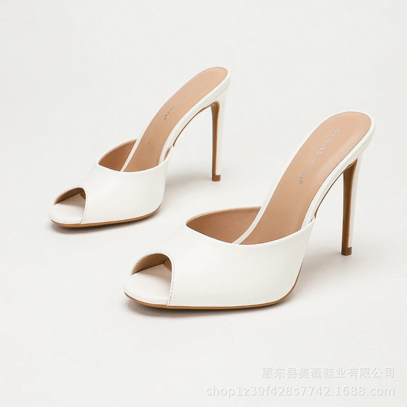 Elena | Mules Nere Eleganti in Vernice