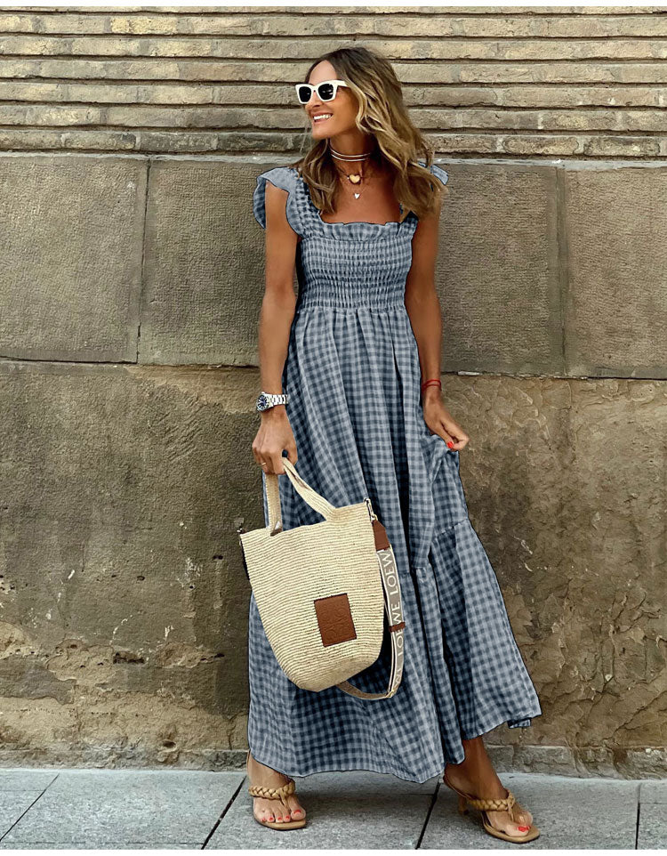 Lyra | Abito Maxi Vichy