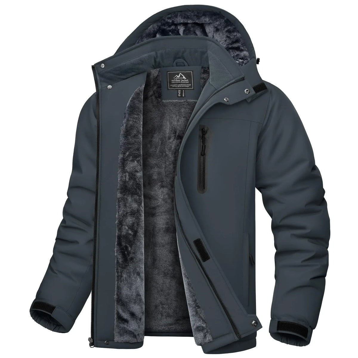 Ethan | Cappotto Invernale Uomo Impermeabile con Cappuccio e Fodera in Pile