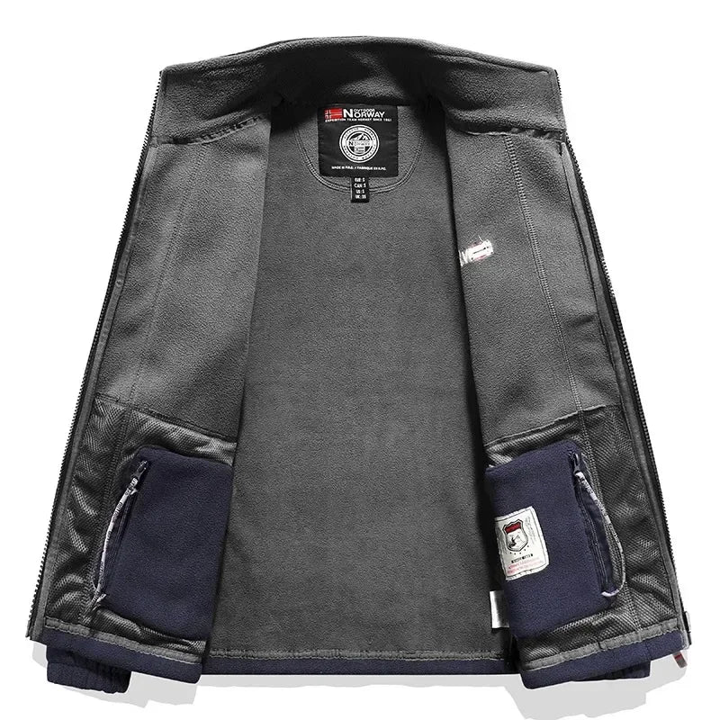 Noruega al aire libre chaqueta Polar de lana hombres espesar polar térmico abrigo deportivo táctico Militar Softshell senderismo chaquetas militares al aire libre