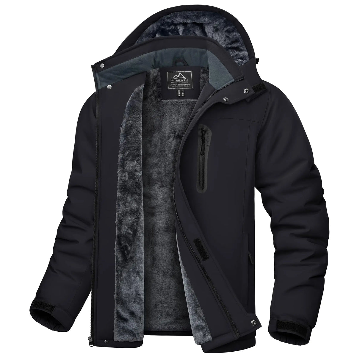 Ethan | Cappotto Invernale Uomo Impermeabile con Cappuccio e Fodera in Pile