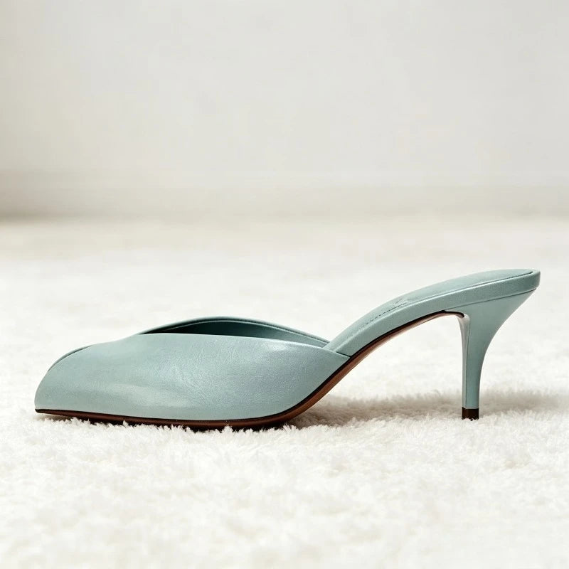Isabella | Mules Dorate Eleganti con Tacco