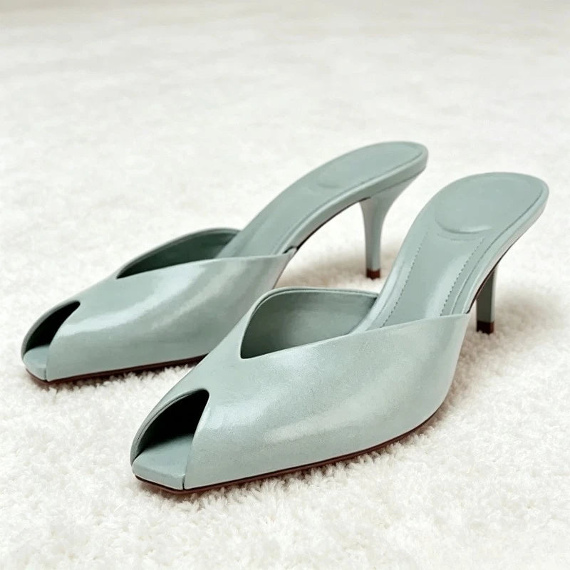 Isabella | Mules Dorate Eleganti con Tacco