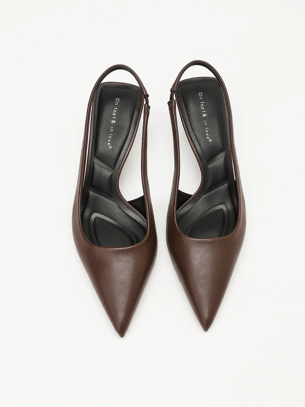 Sofia | Slingback Eleganti Marroni
