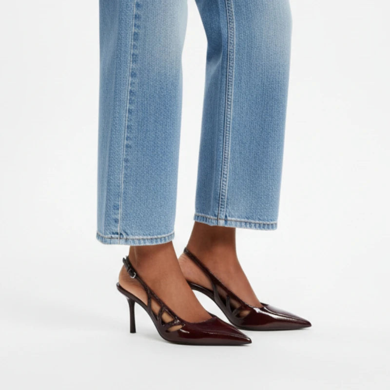 Chiara | Décolleté Slingback Eleganti Bordeaux