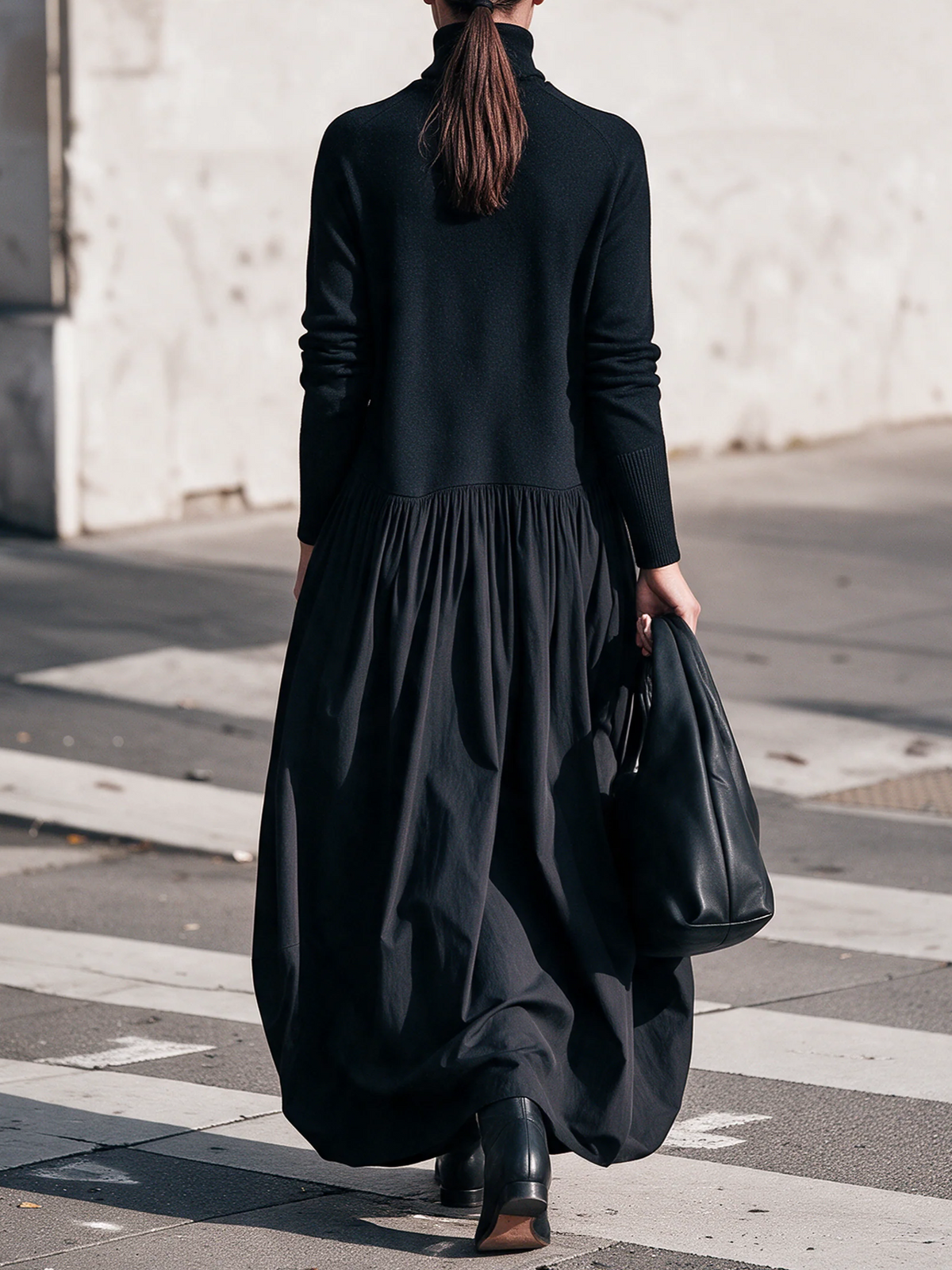 Ingrid | Abito Maxi a Collo Alto
