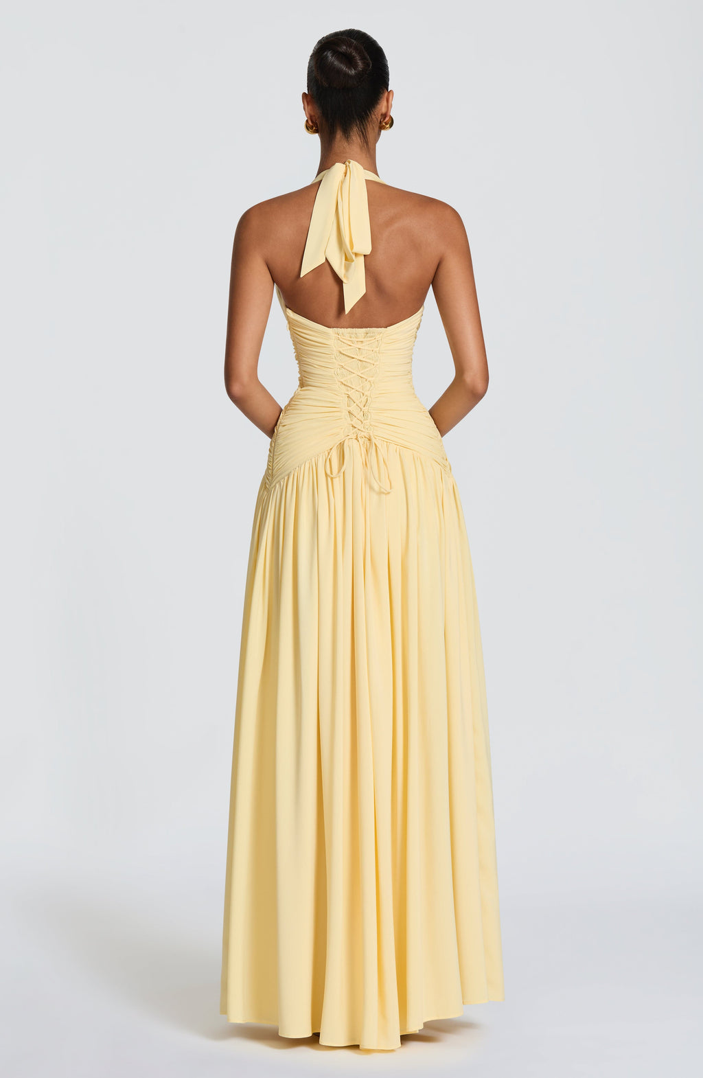 Abito maxi Amaris - Giallo limone