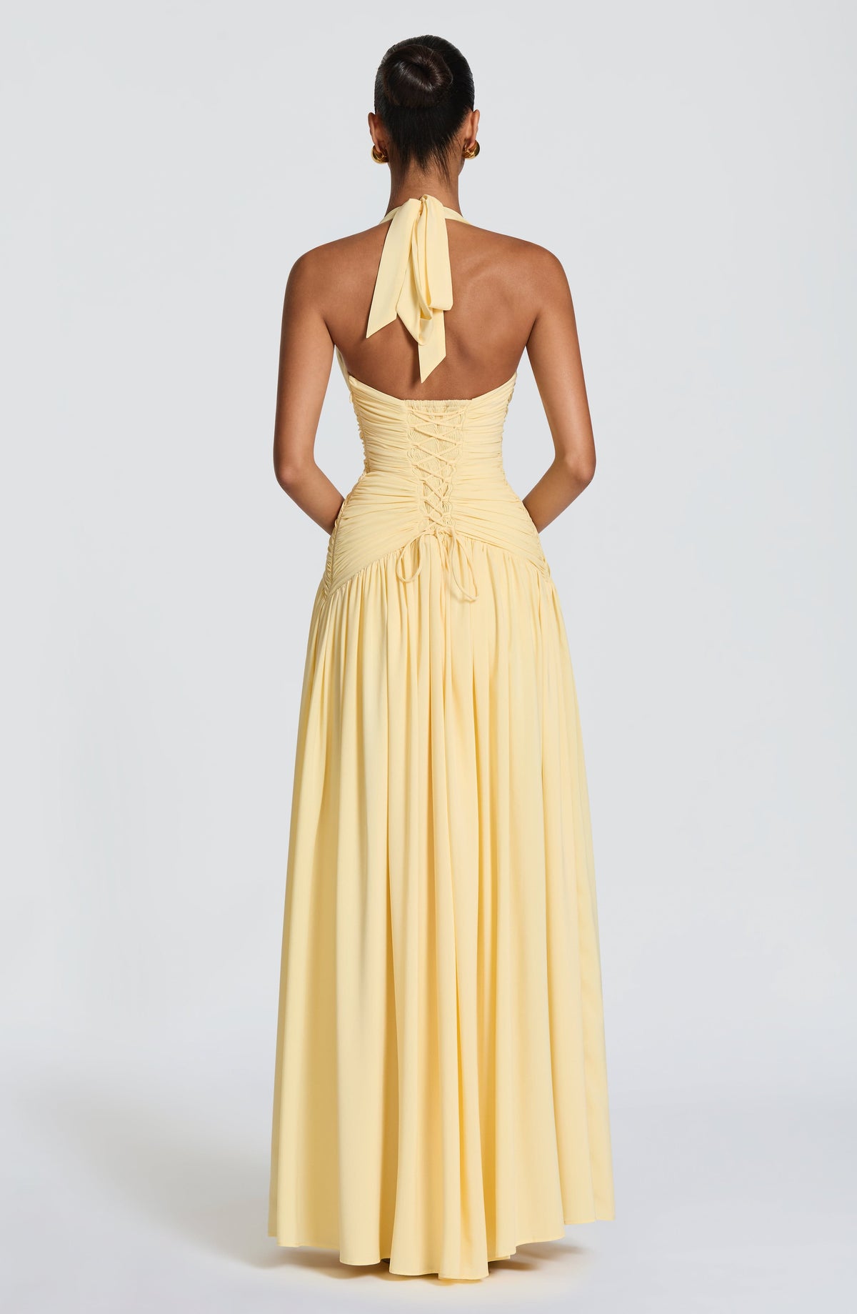 Abito maxi Amaris - Giallo limone