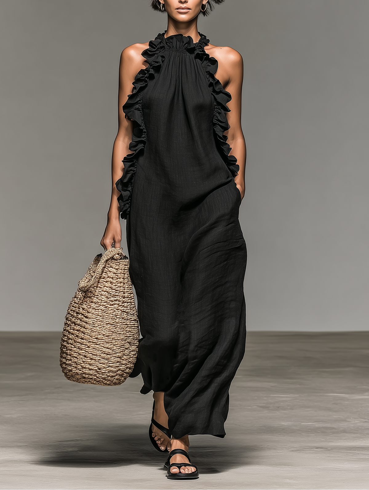 Gladys | Abito Maxi con Tasche