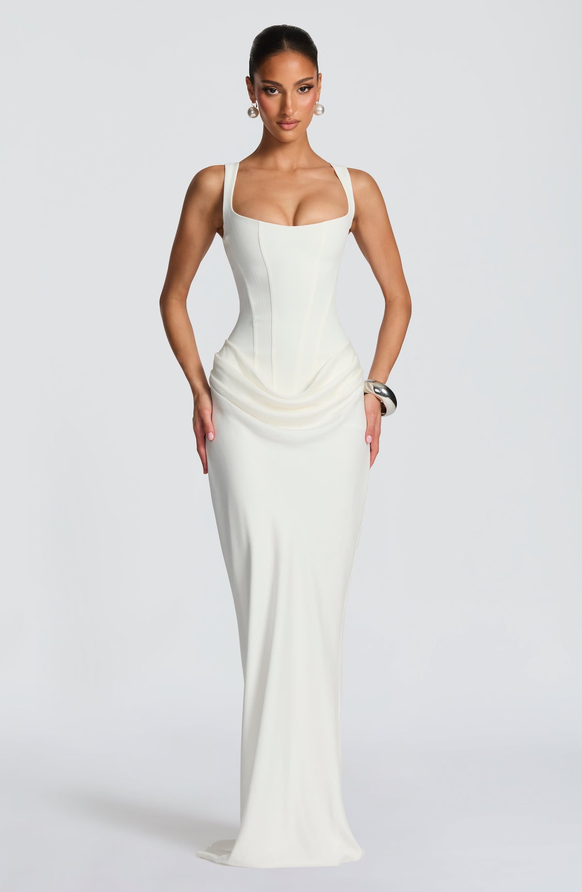 Leonor | Square Neck Maxi Dress