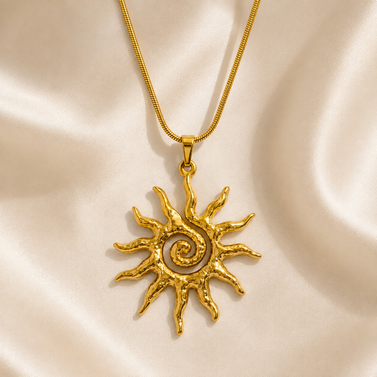 Collana Sole a spirale