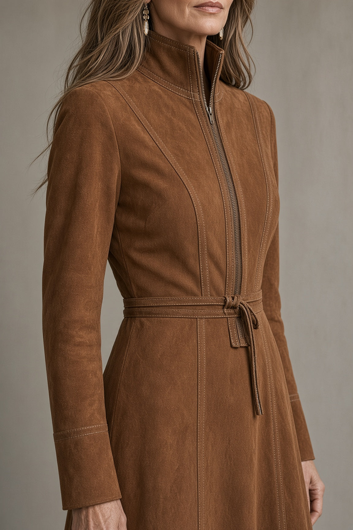 Tiziana | Abito Vintage con Cintura e Gonna ad A