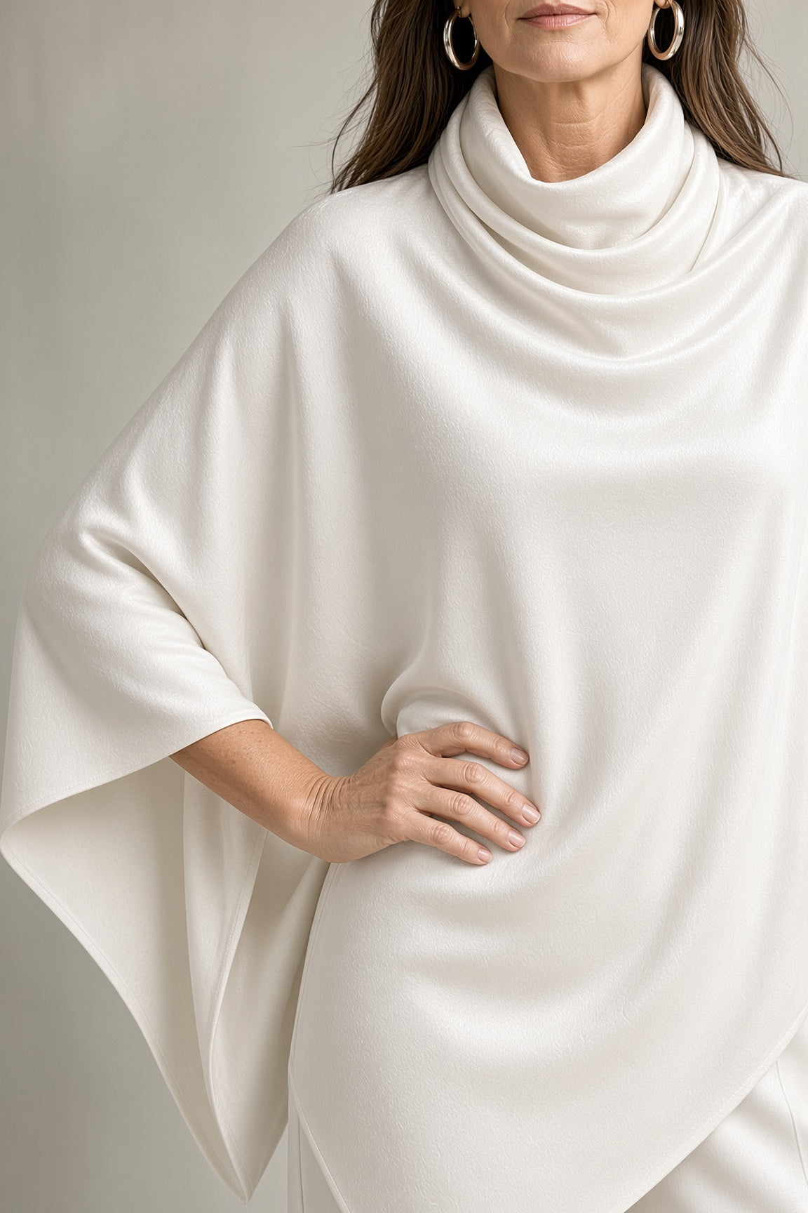 Ilenia | Completo in Velluto con Top a Poncho e Pantaloni Ampi