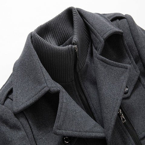 Angelo™ | Cappotto Lungo Invernale da Uomo con Collo Alto