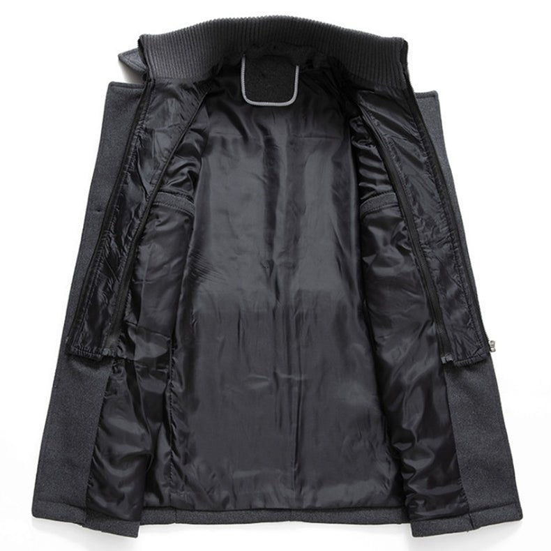 Angelo™ | Cappotto Lungo Invernale da Uomo con Collo Alto