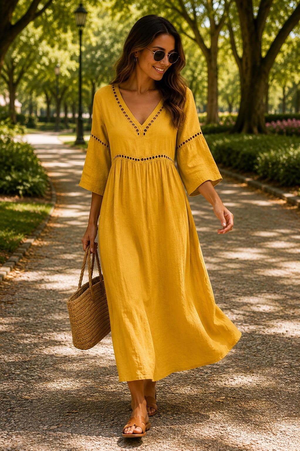 Bruna | Abito Maxi in Lino