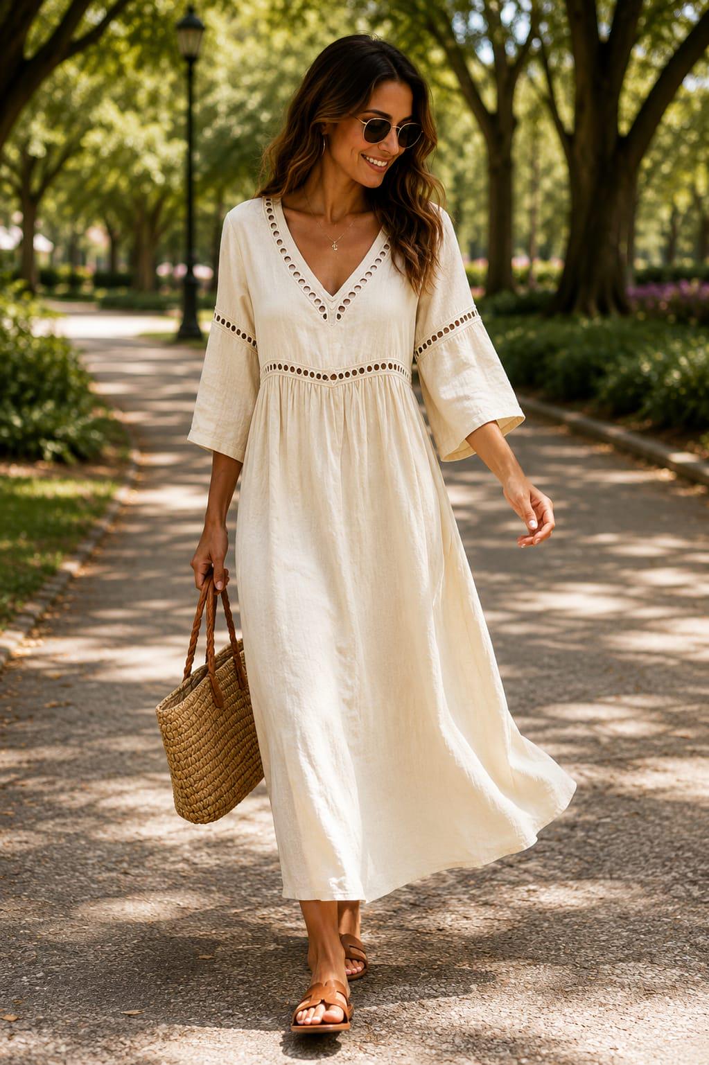 Bruna | Abito Maxi in Lino