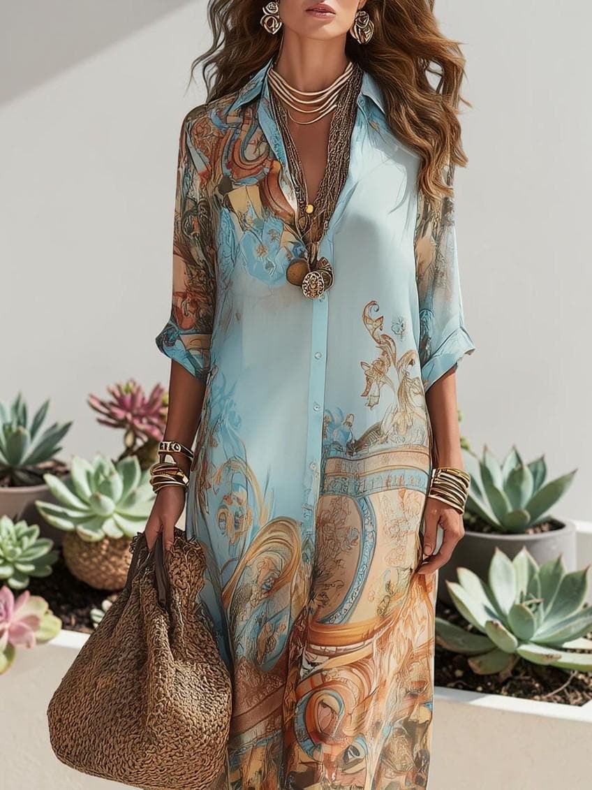 Verona | Abito Chemisier Maxi