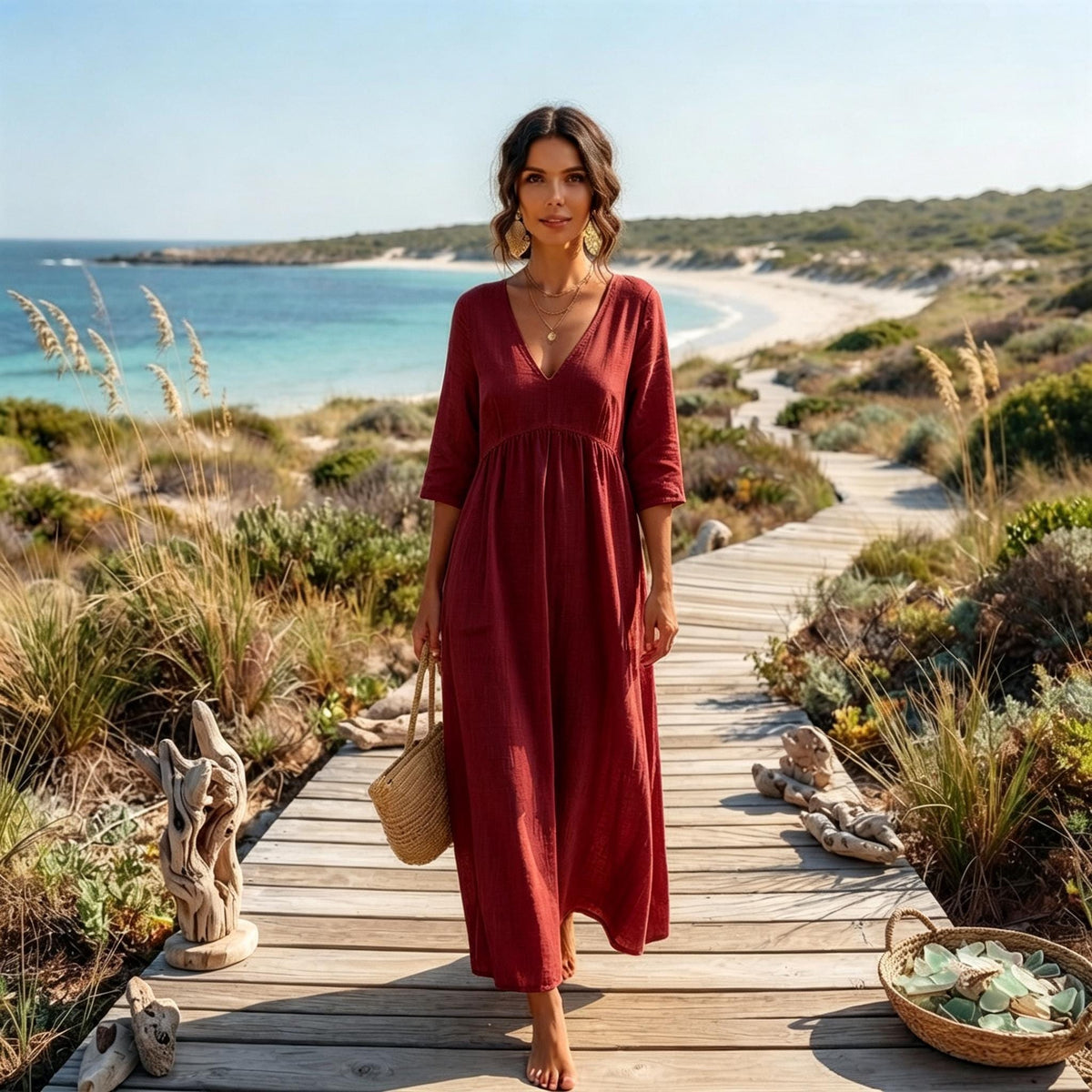 Brisa | Abito Maxi in Lino
