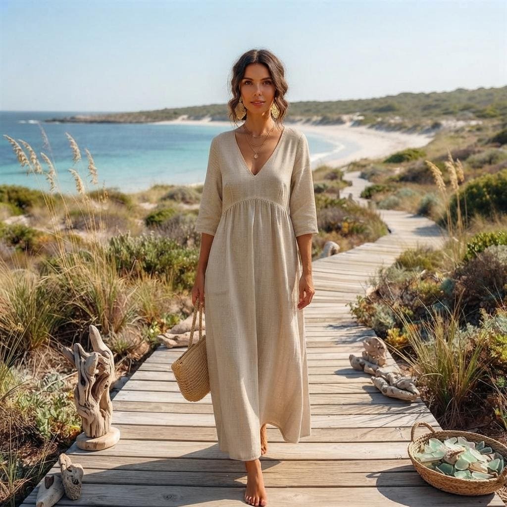 Brisa | Abito Maxi in Lino